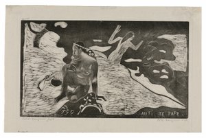Auti te pape (Mulheres no Rio) da Suíte Noa Noa de Paul Gauguin
