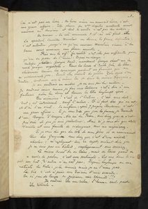 Antes e depois - Primeira página do texto principal de Paul Gauguin