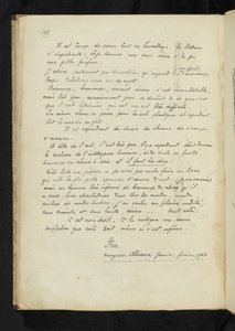 Antes e depois - Última página do texto principal de Paul Gauguin