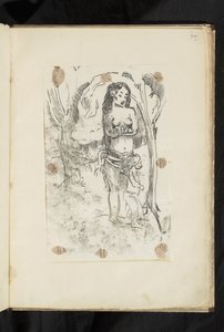 Antes e depois - Mulher e criança de Paul Gauguin