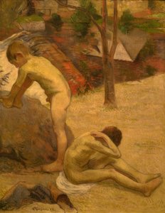 Banhistas meninos bretões de Paul Gauguin