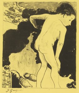 Banhistas na Bretanha, da Suite Volpini: Dessins lithographiques, 1889., 1889. de Paul Gauguin