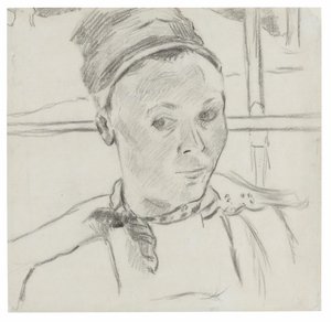 Busto de uma jovem bretã (possivelmente Marie Lagadu) de Paul Gauguin