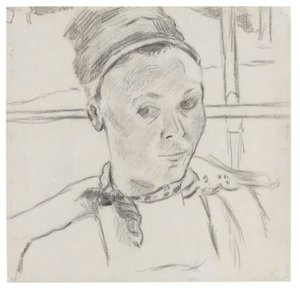 Busto de uma jovem bretã (possivelmente Marie Lagadu) de Paul Gauguin