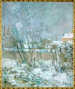 Effet de neige, ou Neve na rua Carcel (óleo sobre tela) de Paul Gauguin