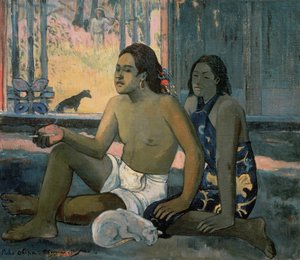Sem trabalho ou taitianos na sala de Paul Gauguin