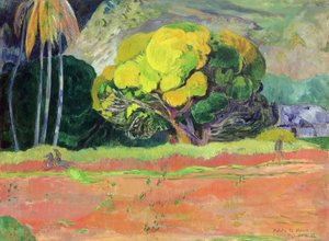 Fatata te Moua (Ao Pé da Montanha) de Paul Gauguin