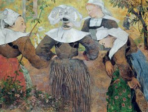 Quatro mulheres bretãs, 1886 de Paul Gauguin