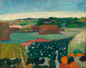 Palheiro na Bretanha de Paul Gauguin