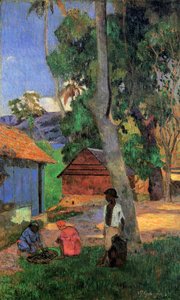 Cabanas na Martinica, 1887 de Paul Gauguin