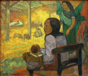 Criança pequena (Natal taitiano) de Paul Gauguin