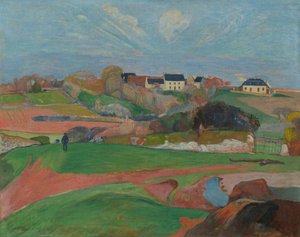 Paisagem de Le Pouldu de Paul Gauguin