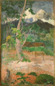 Paisagem com um cavalo de Paul Gauguin