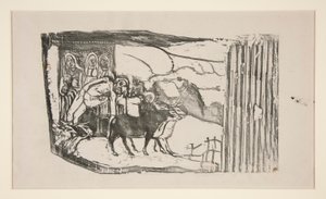 Le Calvaire Breton [Santuário Wayside na Bretanha] de Paul Gauguin