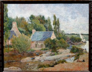 Les lavandieres à Pont Aven (Pont-Aven) Pintura de Paul Gauguin (1848-1903) 1886 Sol. 0,71 x 0,90 m Paris, musee d
