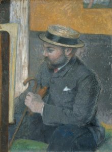 O homem com o velejador de Paul Gauguin