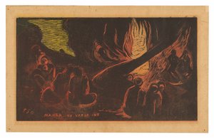 Mahna no varua ino (O Diabo Fala), da Suíte Noa Noa de Paul Gauguin