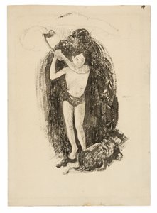 Homem com um machado de Paul Gauguin
