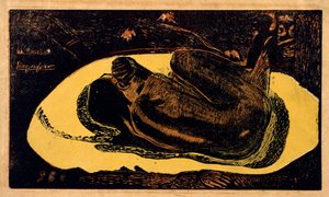 Inventando o espírito dos mortos assistindo, 1893-1894. de Paul Gauguin