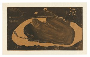 Manau tupapau (Ela pensa no fantasma ou O fantasma pensa nela), da Suíte Noa Noa de Paul Gauguin