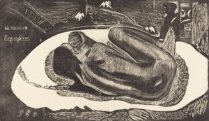 Manoa Tupapau Ela é Assombrada por um Espírito, 18941895. de Paul Gauguin