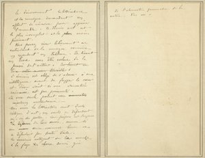 Páginas do Manuscrito [verso] de Paul Gauguin
