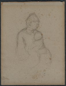 Mãe e Filho reto, década de 1870. de Paul Gauguin