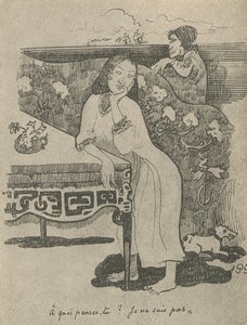 Do que você está pensando, eu não sei, 1936 de Paul Gauguin