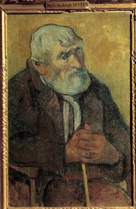 Velho com pau de Paul Gauguin (1848-1903) 1890 de Paul Gauguin