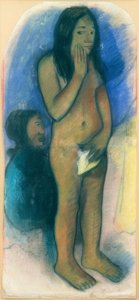 Fale com o espírito maligno de Paul Gauguin