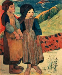 Little Breton à beira-mar de Paul Gauguin