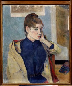 Retrato de Madeleine Bernard Painting de Paul Gauguin (1848-1903) 1888 Sun. 0,72 x 0,58 m. Grenoble. Museu de Belas Artes de Paul Gauguin