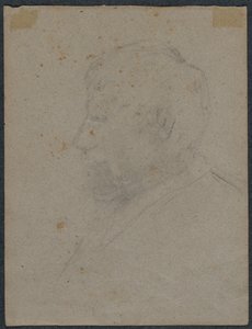 Perfil Busto de um Homem (verso) de Paul Gauguin