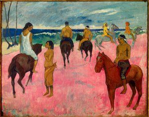 Cavaleiros na praia, 1902 de Paul Gauguin