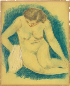 Nu sentado visto de cima de Paul Gauguin
