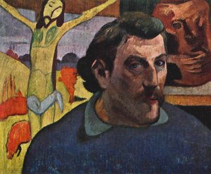 Auto-retrato com o Cristo Amarelo, 1889 1939. de Paul Gauguin