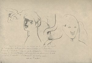 Esboços de todos os tipos, empreendimentos aleatórios de minha caneta e minha imaginação, fantasias perdidas, mas isso não é verdade de Paul Gauguin