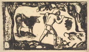 Tahitian Carrying Bananas, 1898-99. de Paul Gauguin