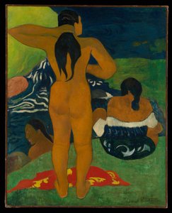 Mulheres taitianas a tomar banho de Paul Gauguin