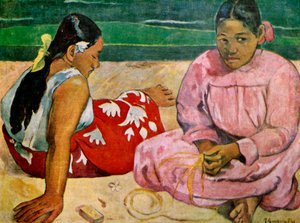 Mulheres taitianas na praia, 1891 1939. de Paul Gauguin