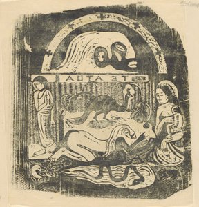 Te Atua O Pratinho dos Deuses [reto], em ou depois de 1895. de Paul Gauguin