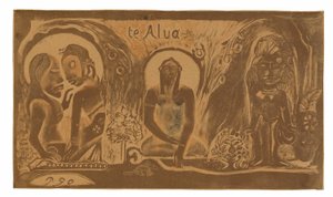 Te atua (O Deus), da Suíte Noa Noa de Paul Gauguin