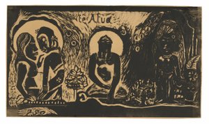 Te atua (O Deus), da Suíte Noa Noa de Paul Gauguin