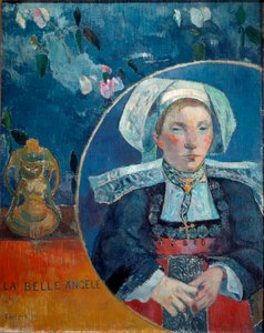 The Beautiful Angele (Óleo sobre tela de Paul Gauguin