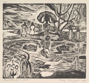 O Dia de Deus, 1894-95. de Paul Gauguin