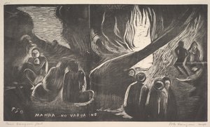 O diabo fala, 1893-94. de Paul Gauguin