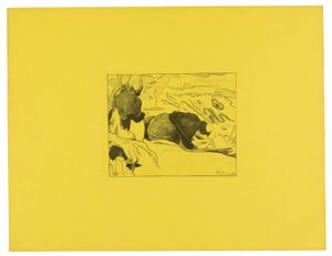 As Lavadeiras, da Suíte Volpini de Paul Gauguin