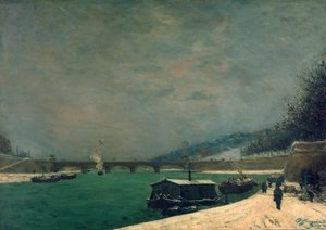 O Sena Perto da Pont de Jena, 1875. de Paul Gauguin