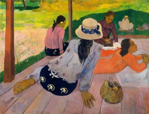 O Siesta, ca. 1892-94. de Paul Gauguin