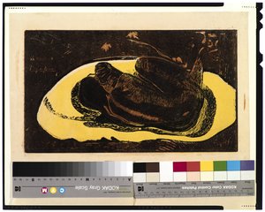 Os relógios do espectro sobre ela, 1893-94 de Paul Gauguin